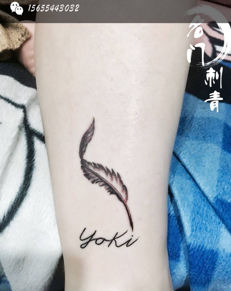 羽毛纹身图片