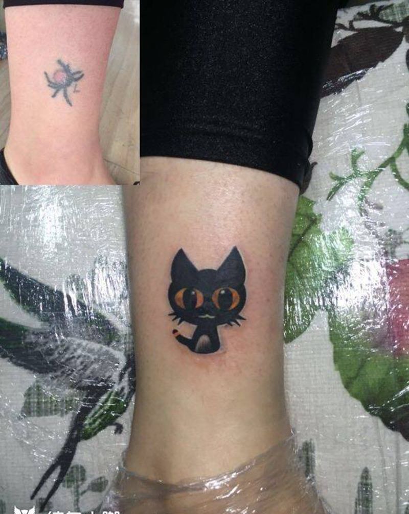 遮盖小作品纹身图片