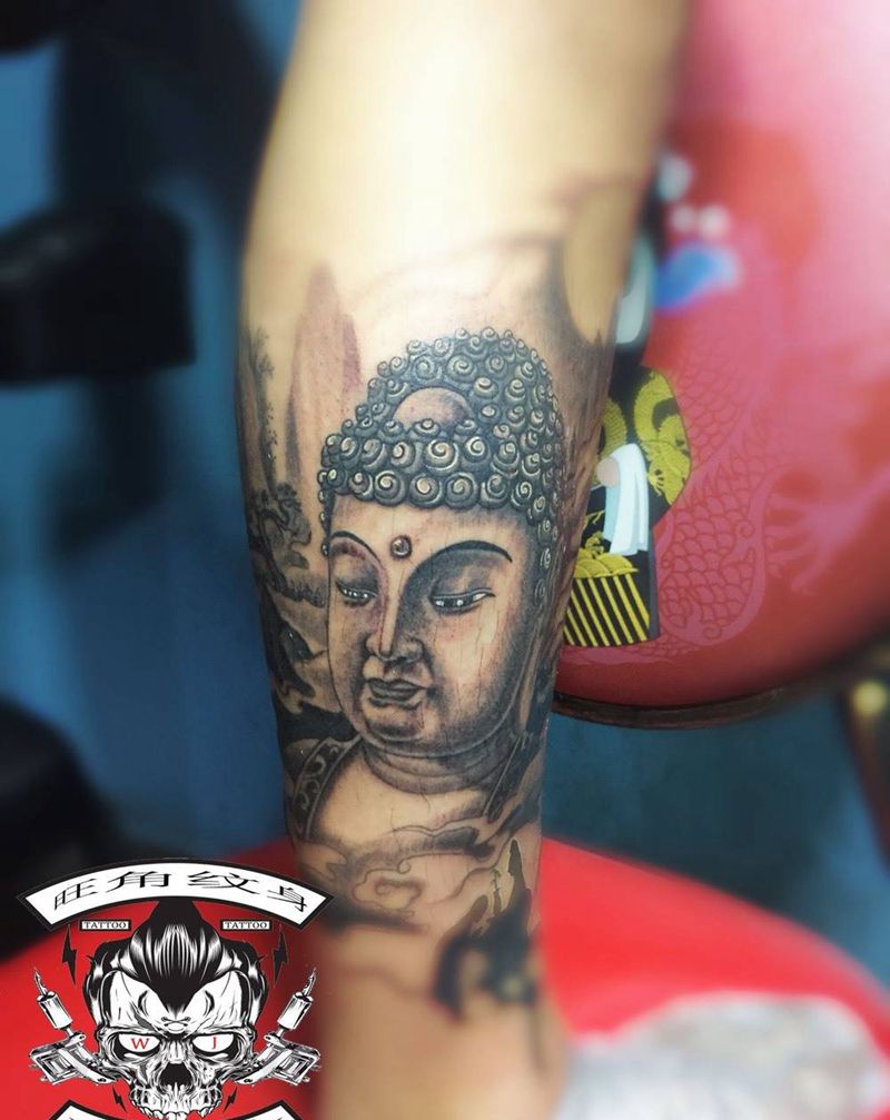 佛头纹身图片