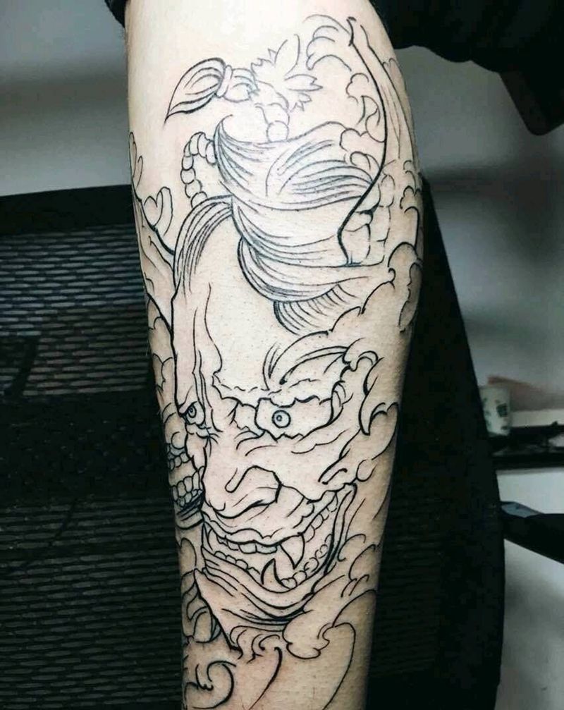 未完成纹身图片