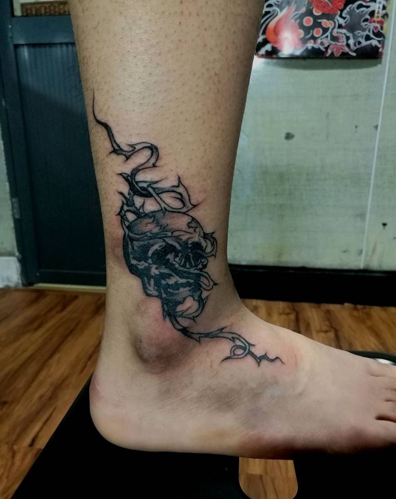 小骷髅头纹身图片