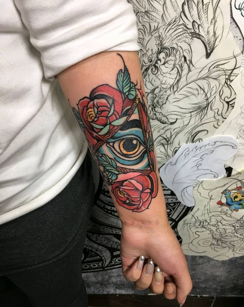 欧美小图纹身图片_New School纹身图案