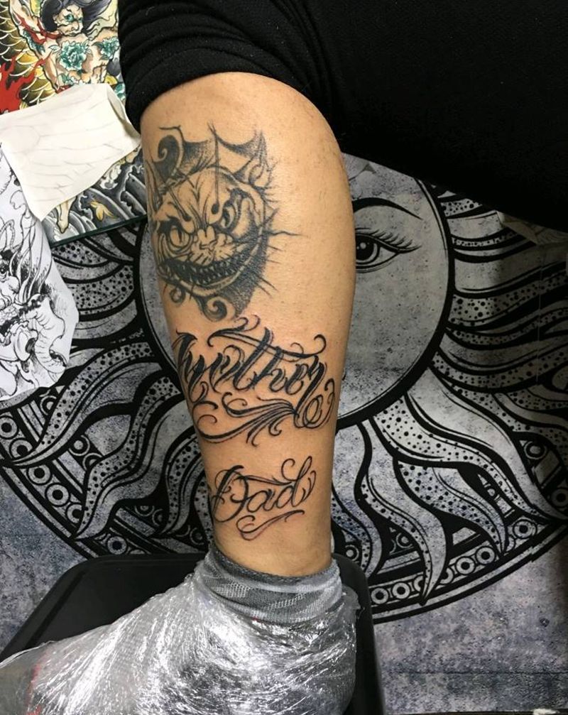 奇卡诺字体纹身图片_花体字纹身图案