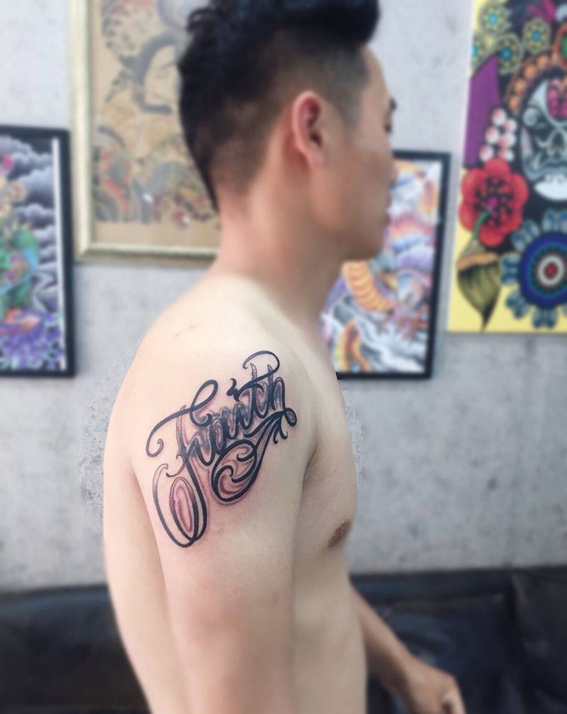 欧美奇卡诺字体纹身图案纹身图片