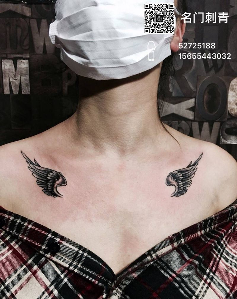 翅膀纹身图片