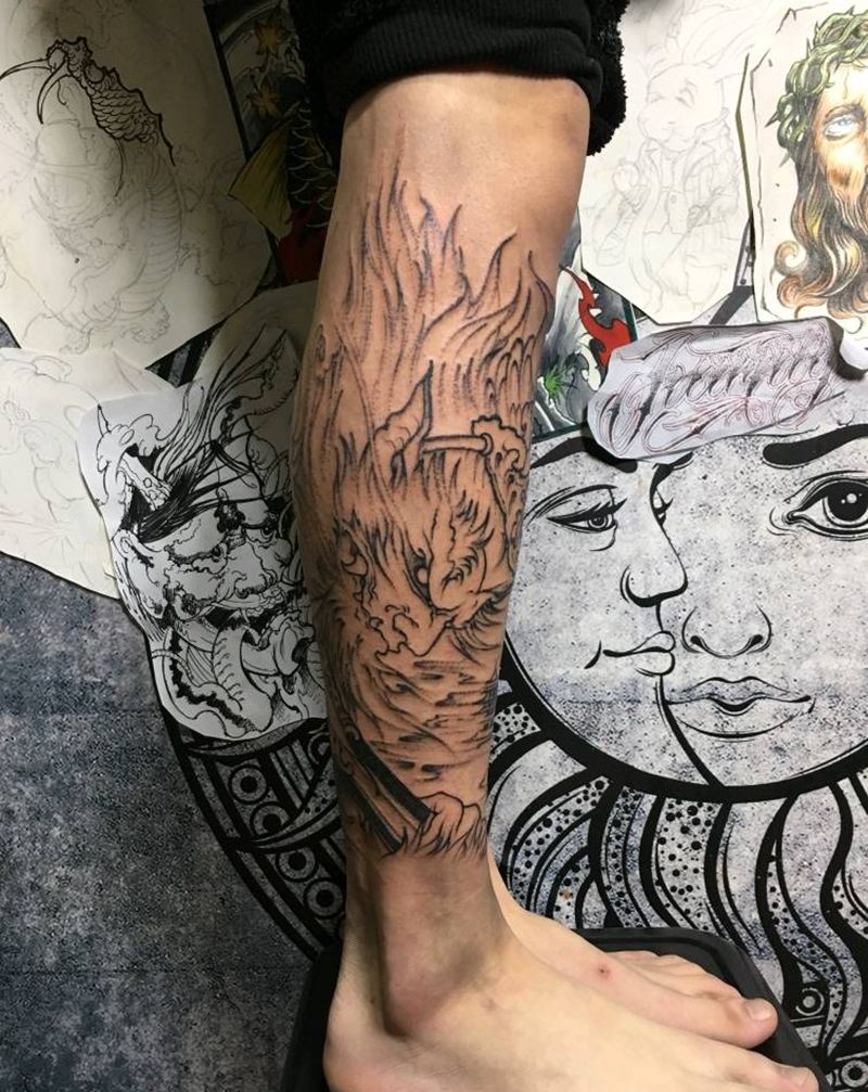 悟空纹身图片_新传统纹身图案