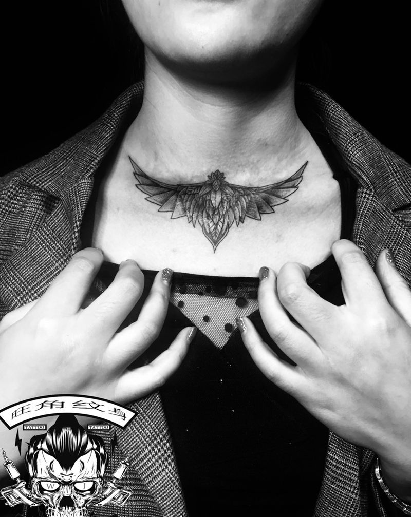 遮盖疤痕纹身图片