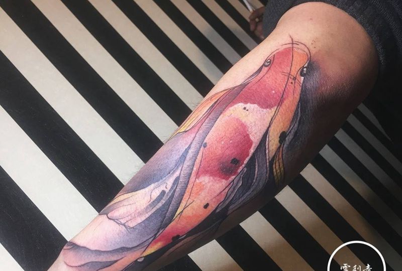 原创金鱼纹身图片