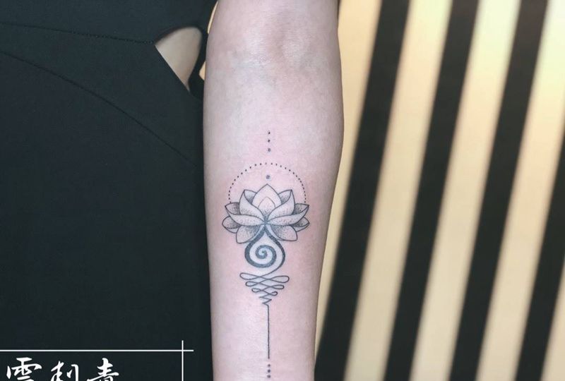 佛莲纹身图片