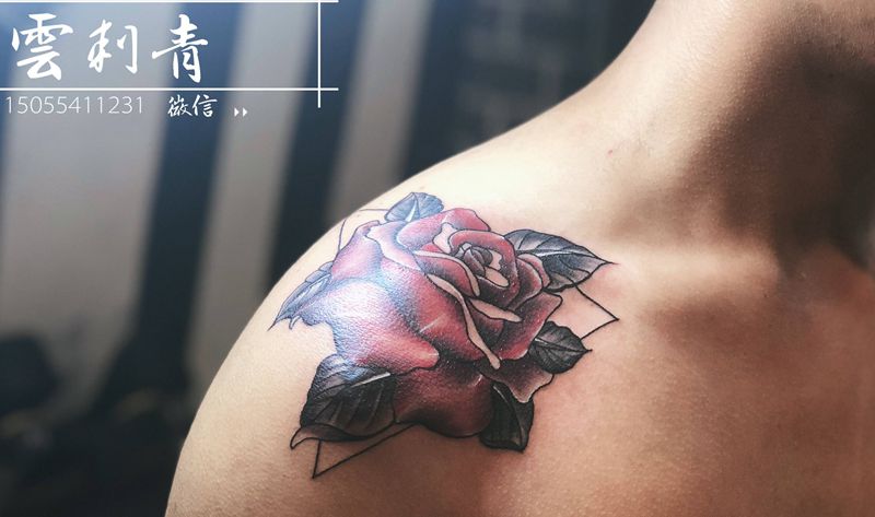 玫瑰纹身图片