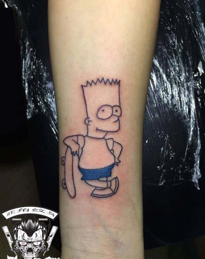 卡通图案纹身图片