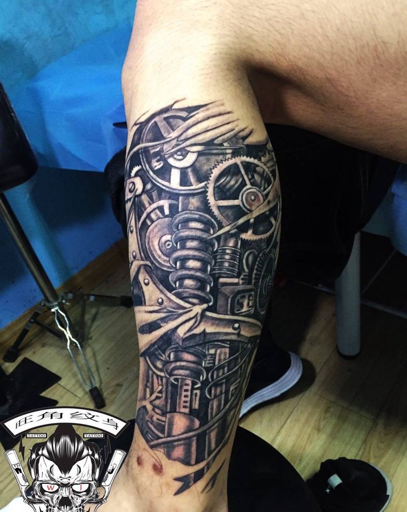 机械纹身纹身图片