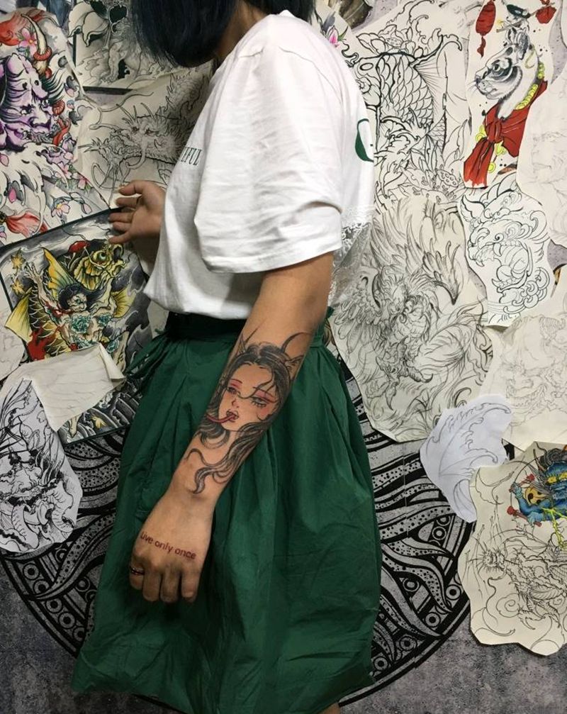 欧美小图纹身图片_手臂纹身图案