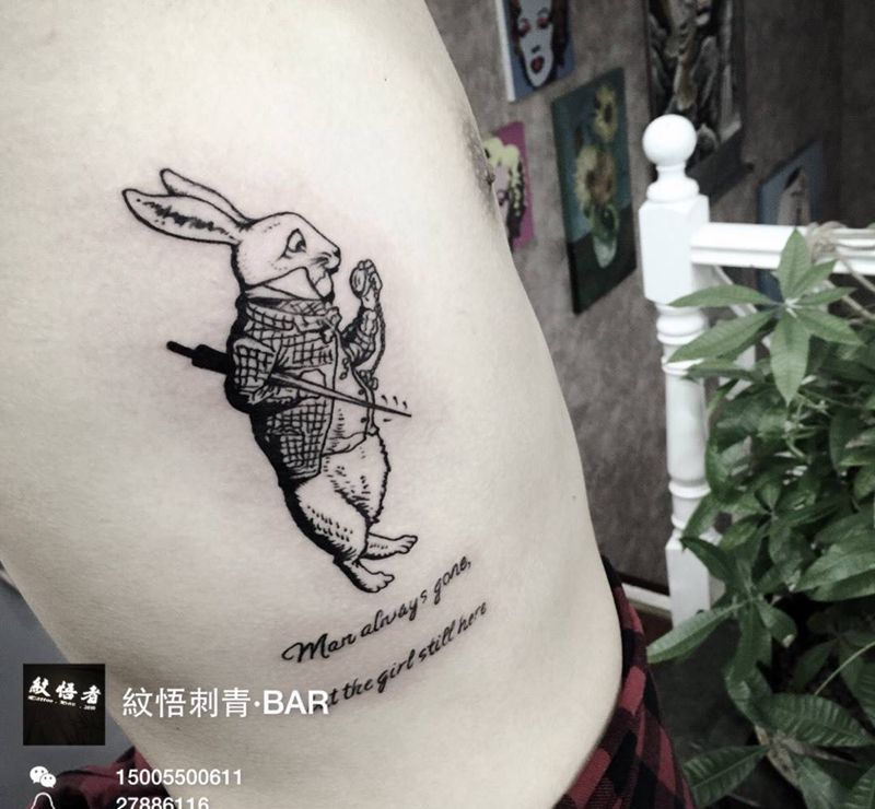 ☆纹身图片_腰部清新纹身图案