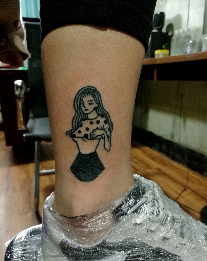 黑白小纹身纹身图片