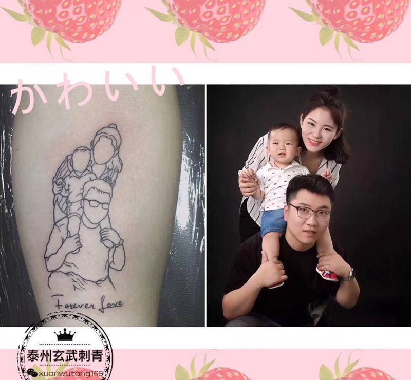 简笔照片纹身图片