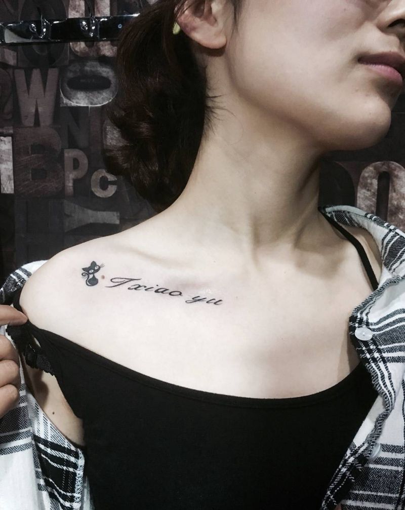 锁骨纹身纹身图片