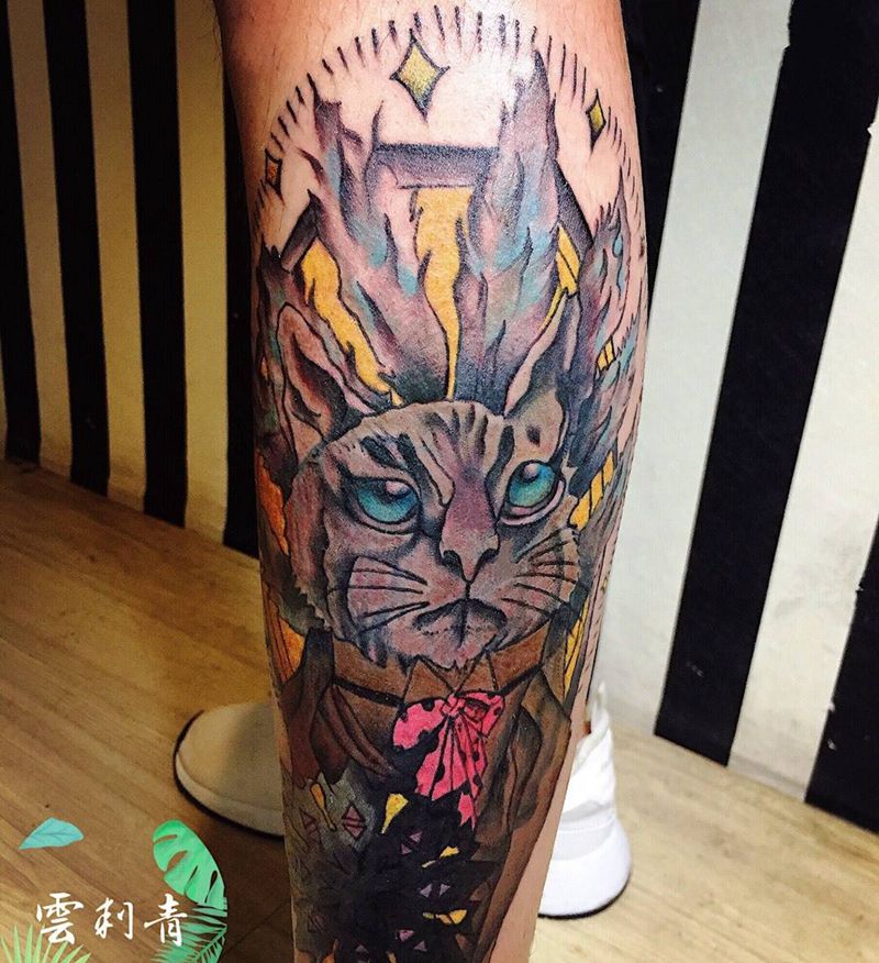 小丑鱼暴力遮盖纹身图片