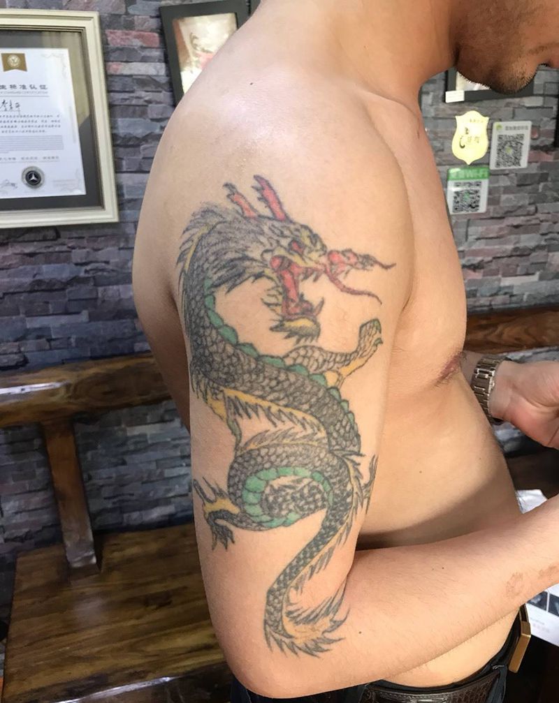 本店遮盖作品纹身图片