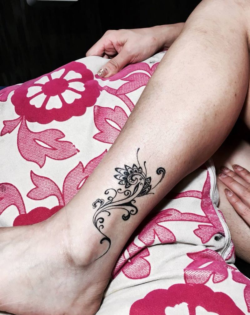 脚踝纹身纹身图片