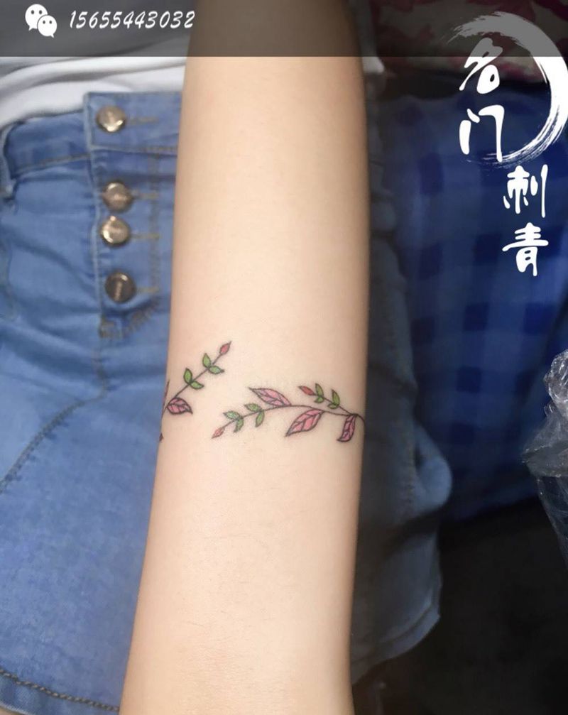 小清新手链纹身图片