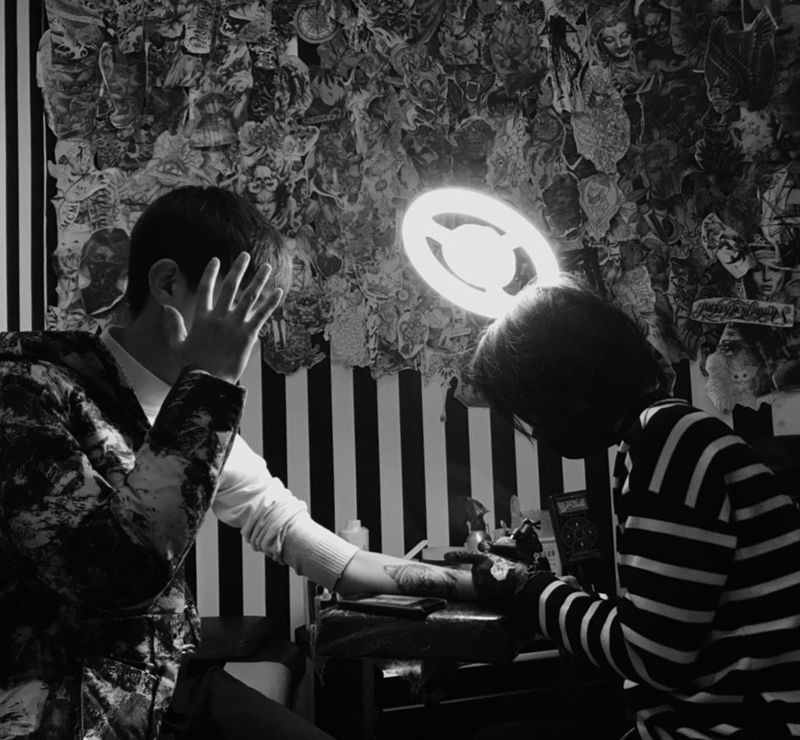 拼接小图 花臂纹身图片