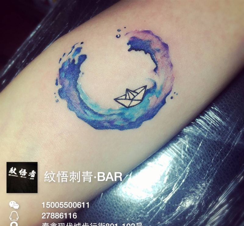 ☆纹身图片_清新手臂纹身图案