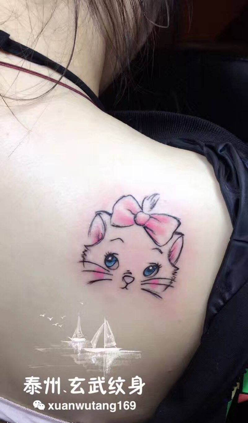 小猫纹身图片