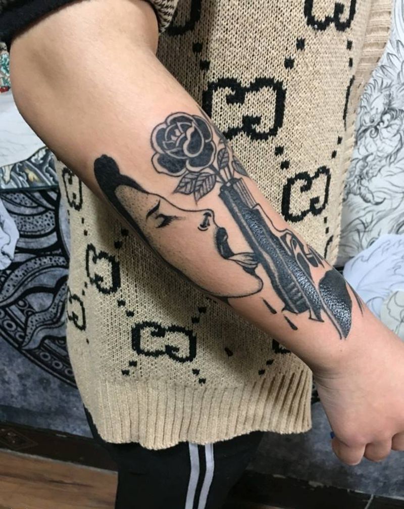 暗黑小图纹身图片_手臂纹身图案