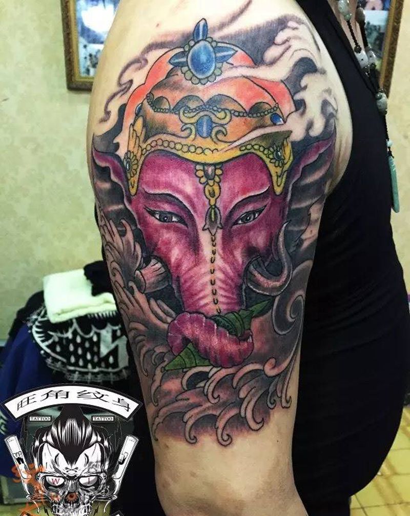 上手臂纹身图片