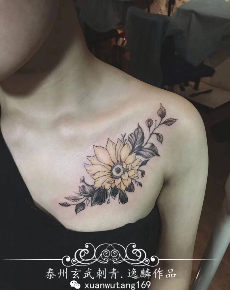 遮盖小纹身花纹身图片