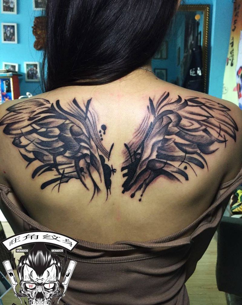 翅膀纹身纹身图片