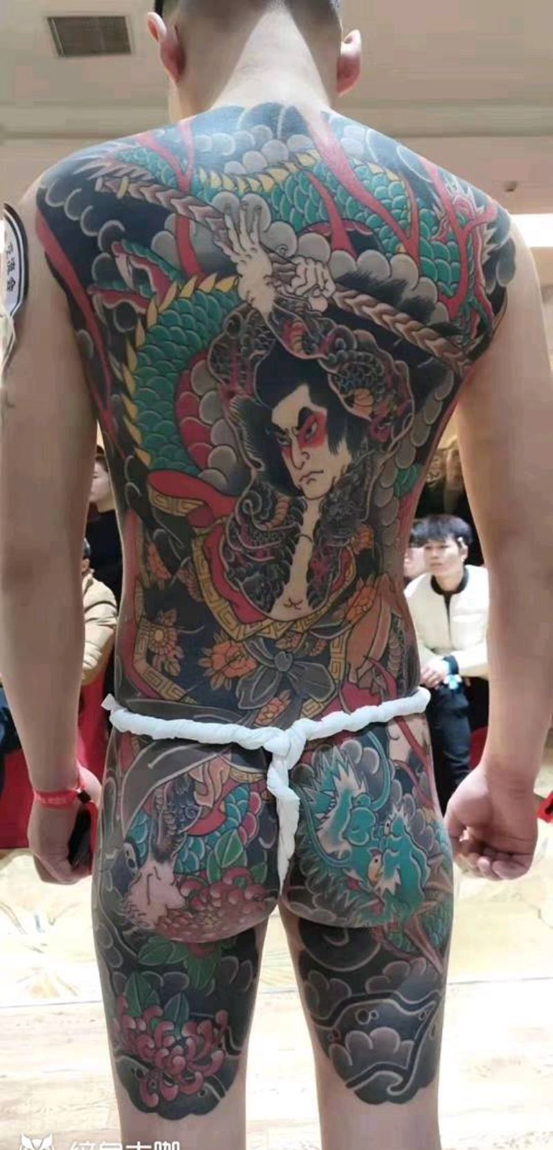 安徽交流会纹身图片_背部老传统纹身图案