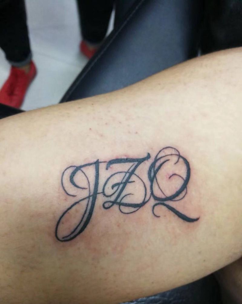 花体字纹身图片_欧美字符成品手臂纹身图案