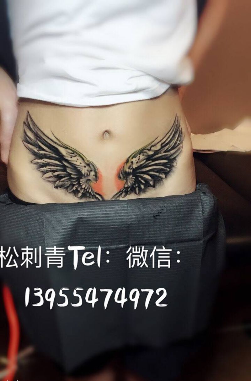 翅膀纹身图片