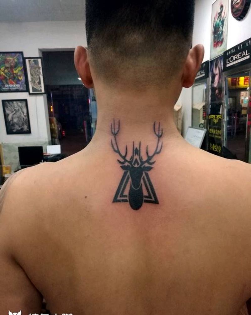 小清新～鹿纹身图片