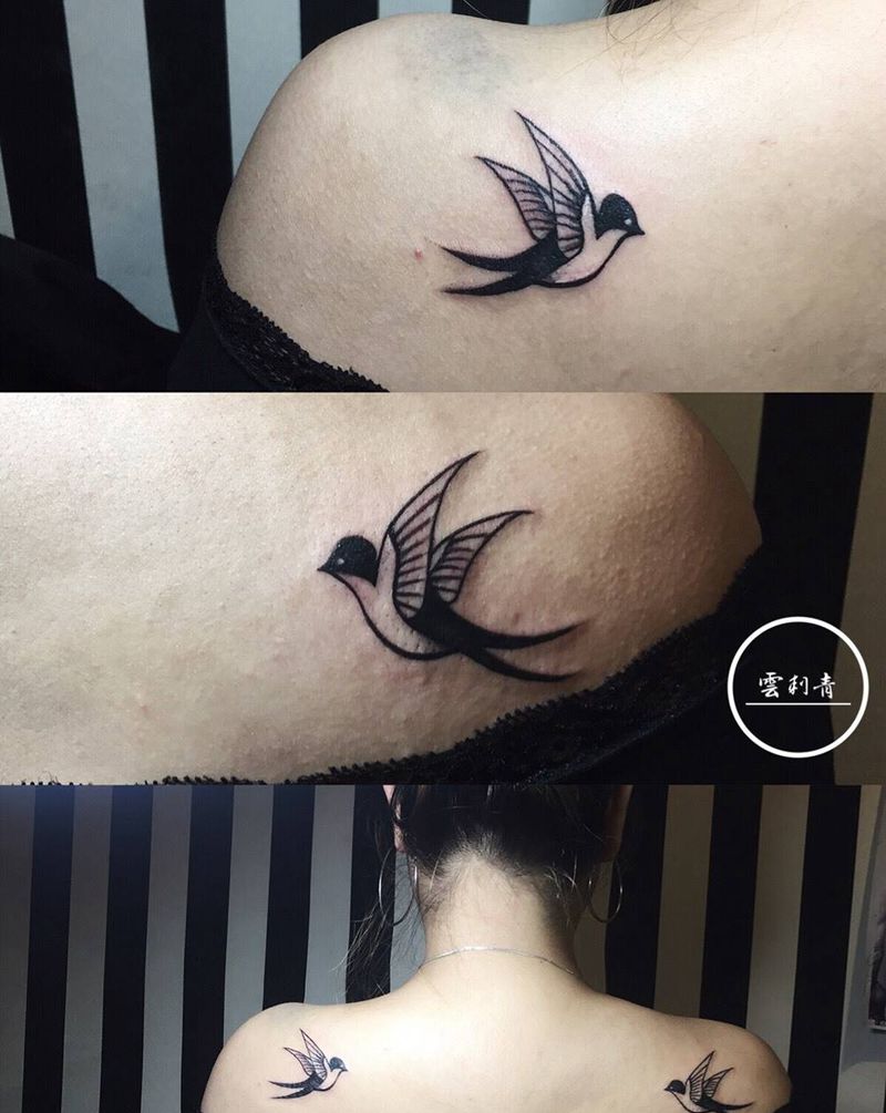 燕子纹身图片