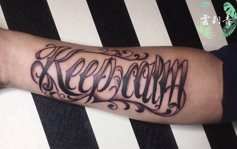 奇卡诺字体纹身图片