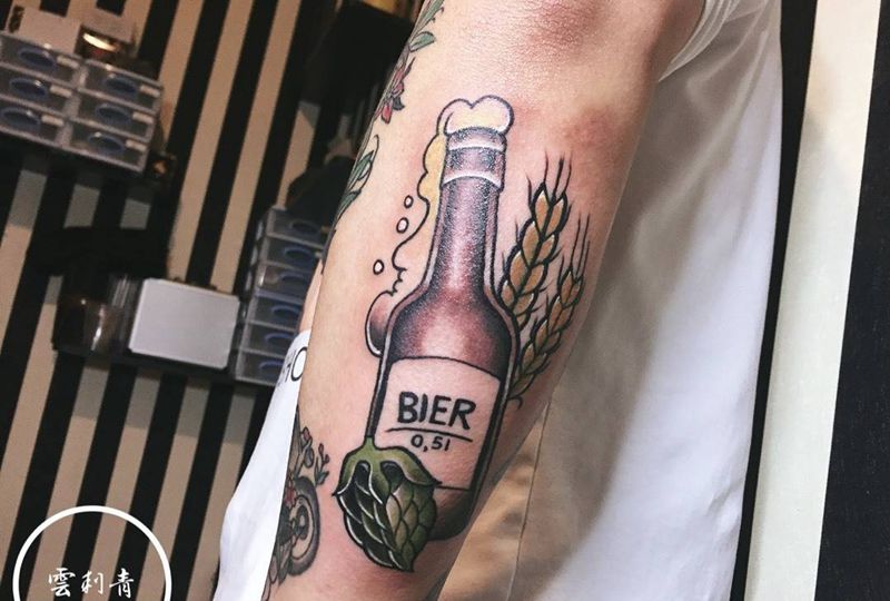啤酒侠纹身图片
