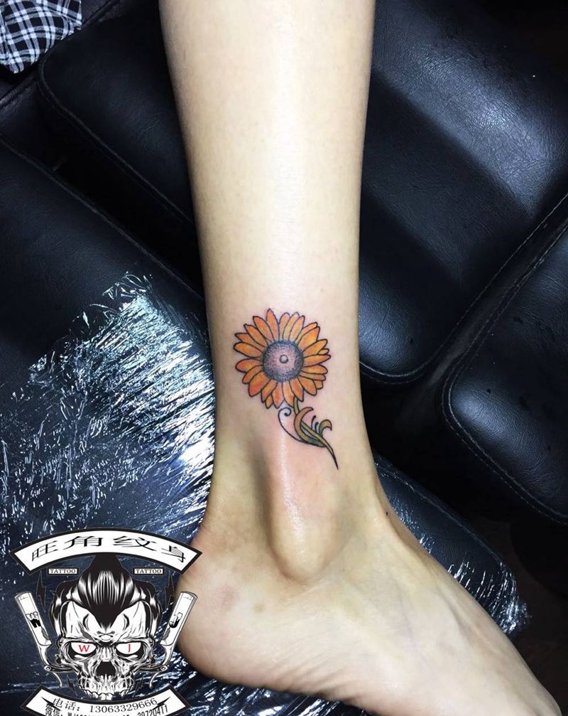 向日葵纹身图片