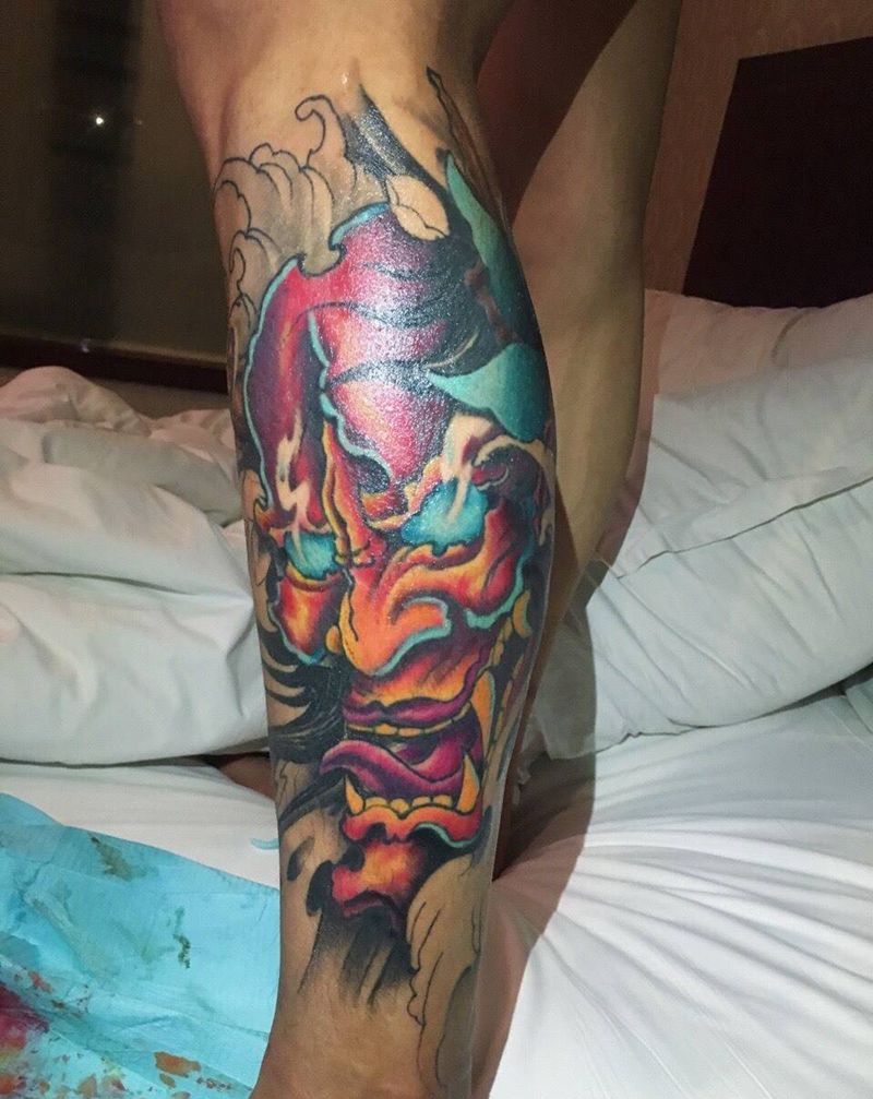 般若修改纹身图片_成品胸部背部手臂腿部传统鬼神人物宗教纹身图案