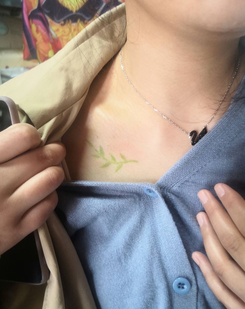 遮盖小图纹身图片_胸部纹身图案