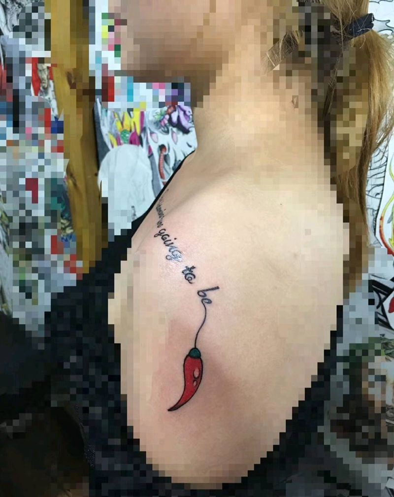 字母小清新纹身图片_肩部纹身图案