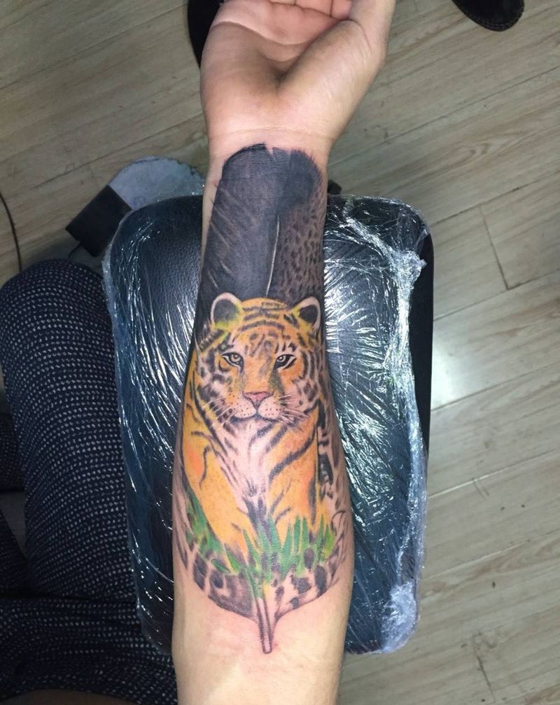 手臂图纹身图片