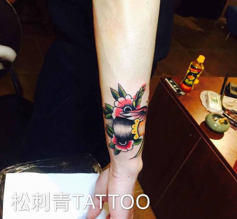 不死鸟纹身图片