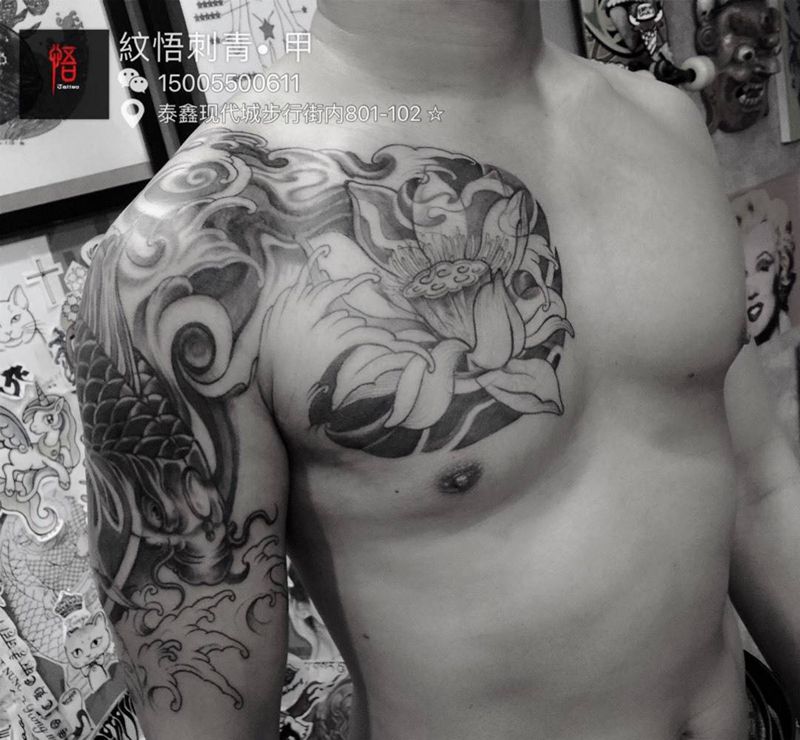 ☆ 半胛纹身图片