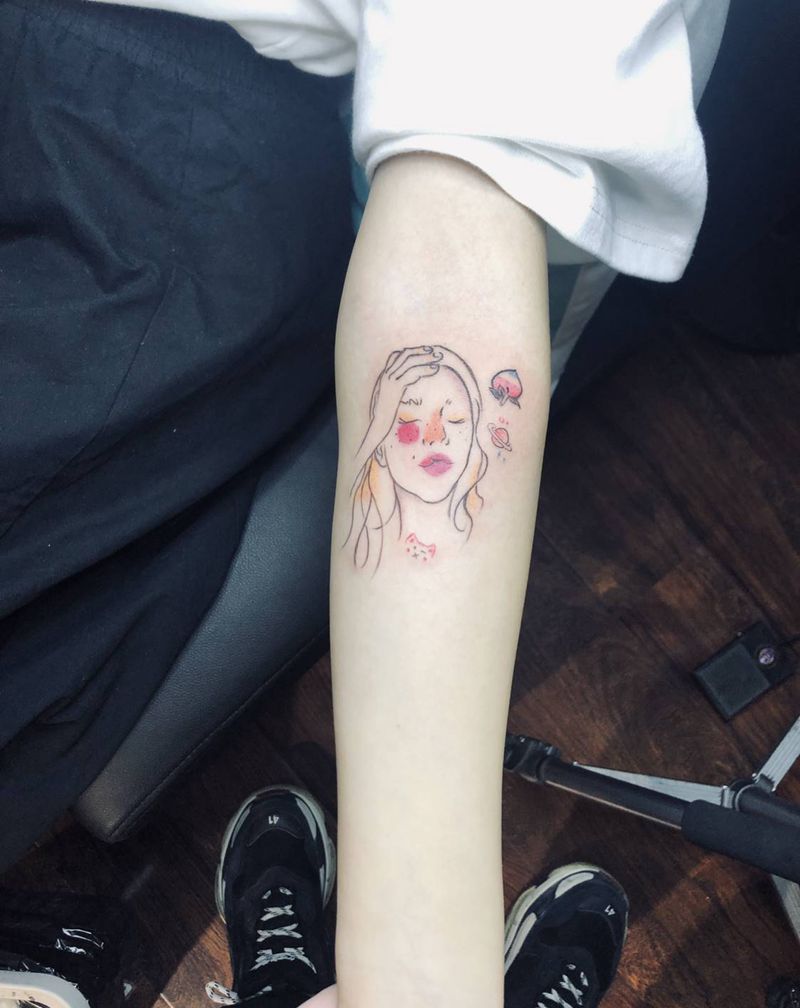 小清新纹身图片_手臂手部纹身图案