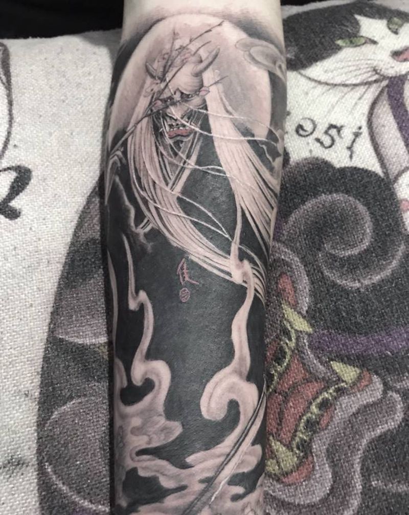 般若纹身图片_手臂新传统纹身图案