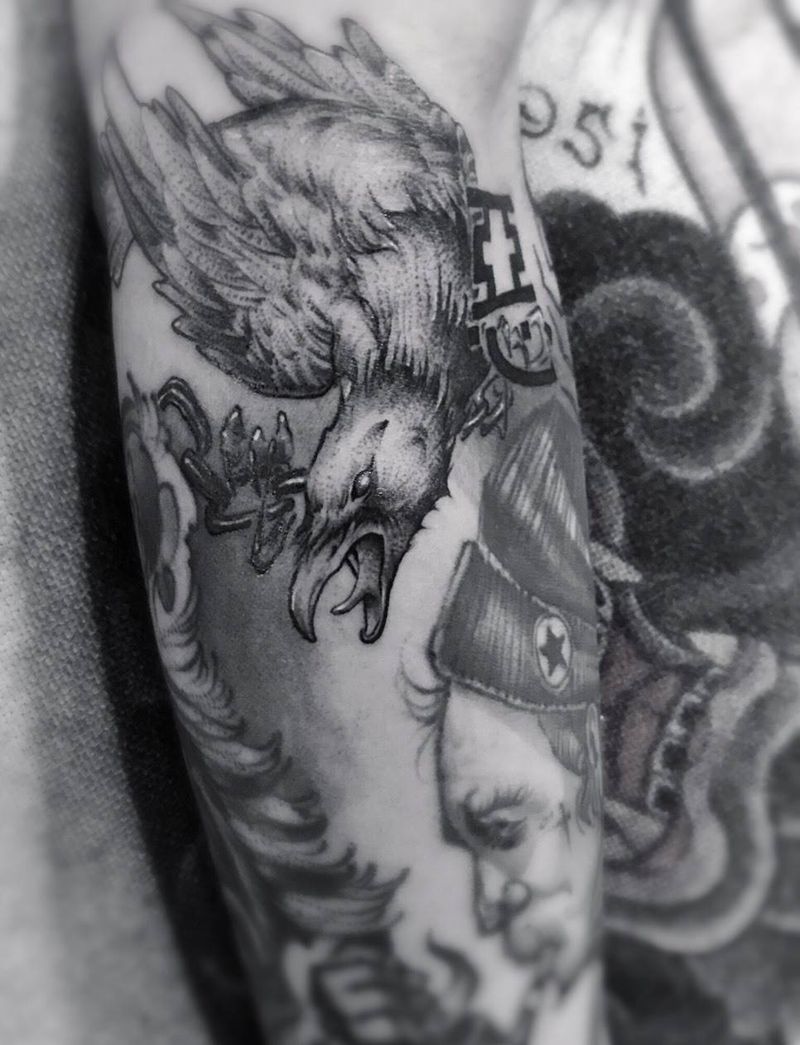 天下乌鸦一般黑吗？就算是！也有鲜美之分。纹身图片