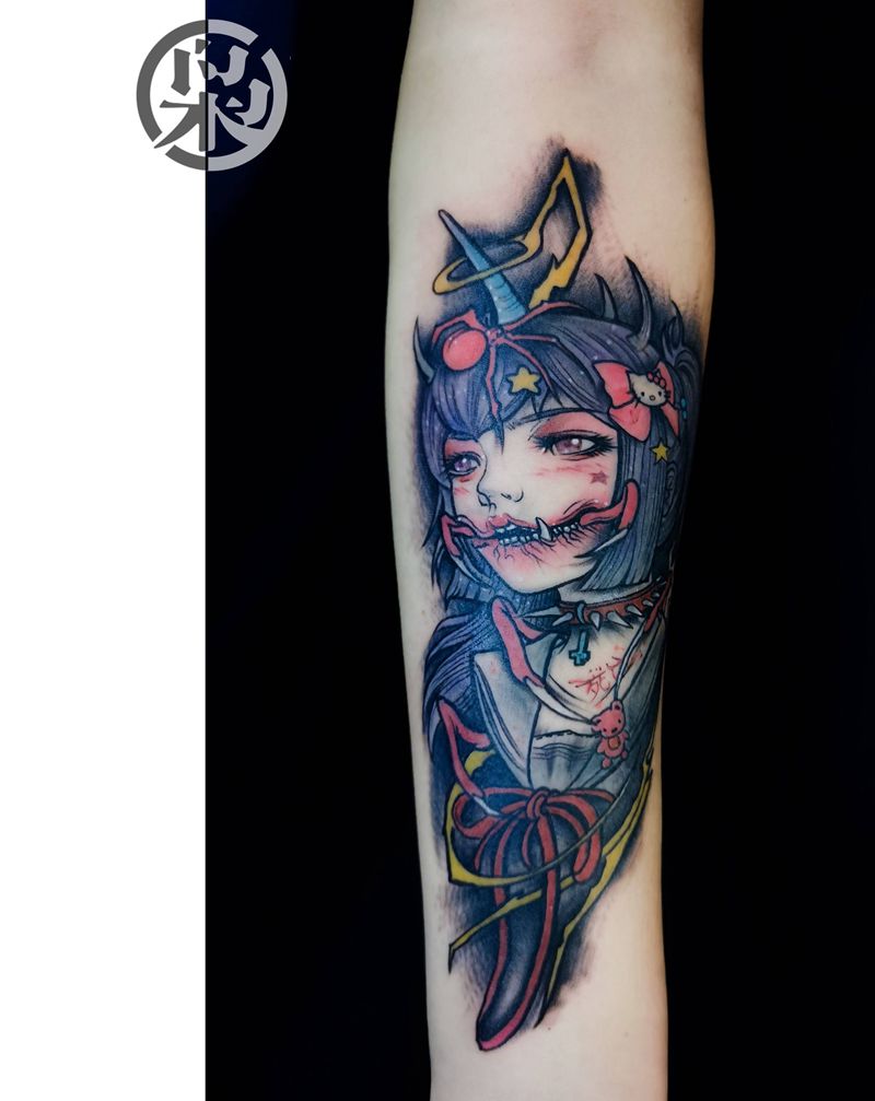 new school纹身图片_手臂New School纹身图案